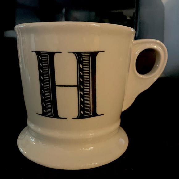 Anthropologie Ceramic H Mug - Picture 1 of 3